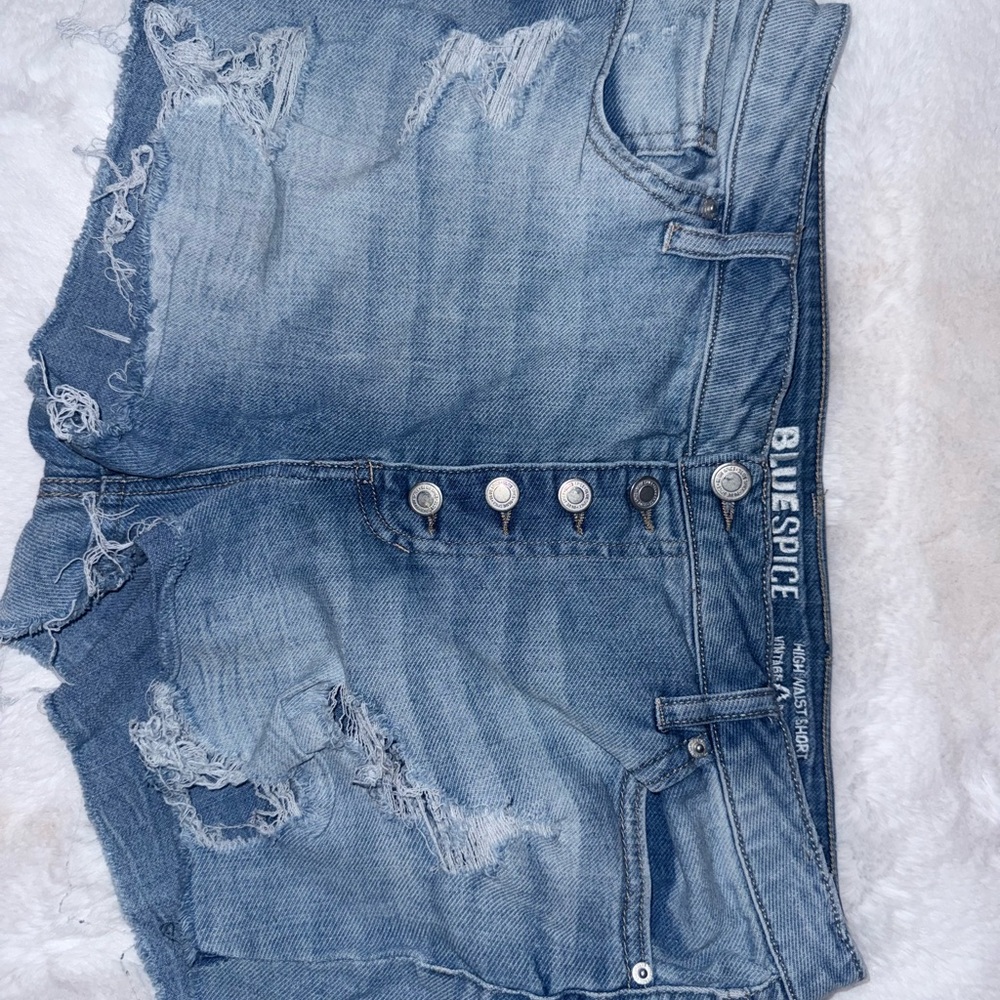 Blue Spice Women's Button-Fly Jean Shorts